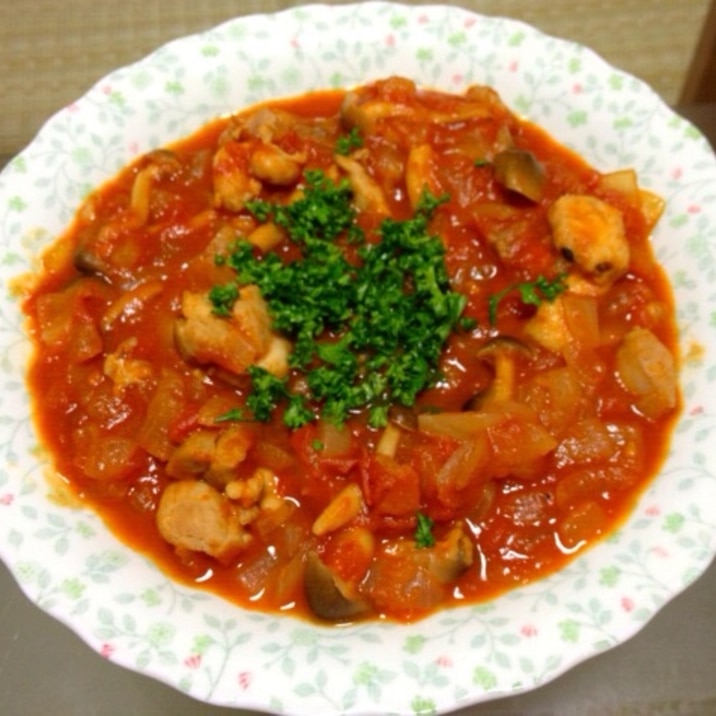 トマト缶で☆鳥肉のトマト煮込み